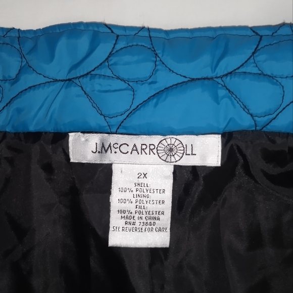 J.M.McCarroll light Weight Quilted Puffer Vest Jacket Size 2X - Picture 6 of 9